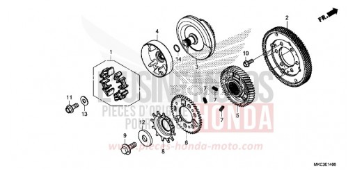 PRIMAIRE A ENGRENAGE GL1800DAJ de 2018